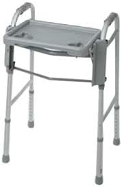Medline Walker Flip Tray Table with 2 Cup Holders, Universal for Folding Walkers

