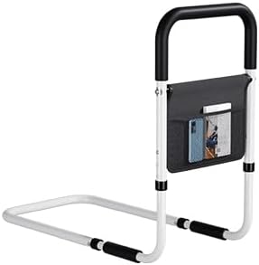 Hopelight Adjustable Bed Rail Support Handle with Storage Pouch for Bed Mobility

