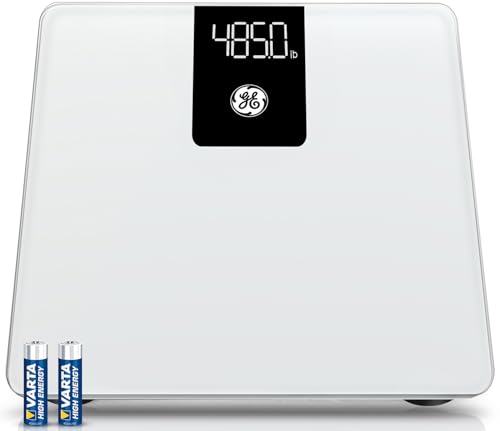 GE Digital Bathroom Scale for Body Weight with Bluetooth, 500 lb Capacity