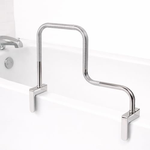 DMI Chrome Plated Adjustable Grab Bar for Bathtub and Shower, Rust-Resistant, 250 lb

