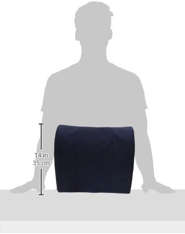 DMI Lumbar Support Pillow for Chair, Removable Washable Cover, Contoured Foam

