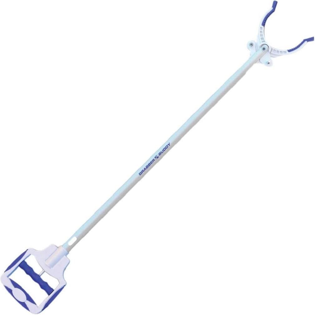 Grabber Buddy Reacher Tool with Adjustable Handle and Magnetic Pickup Tool

