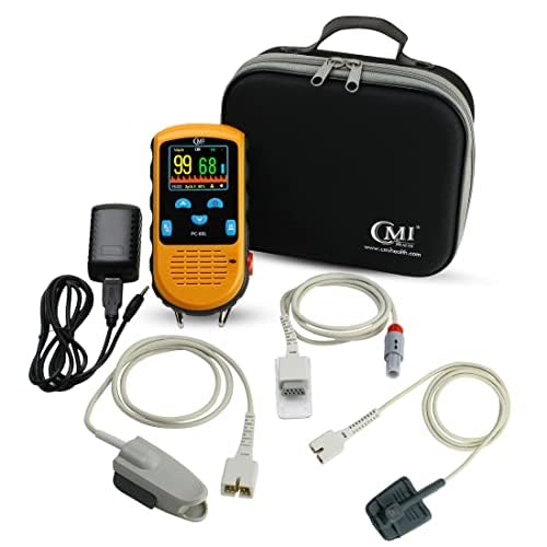 CMI Health Rechargeable Pulse Oximeter for Adult Finger, SpO2 and Pulse Monitor

