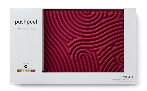 Pushpeel XL Expandable Silicone Sensory Activity Board, Quiet Fidget Toy