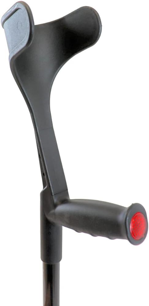 KMINA Foldable Carbon Fiber Forearm Crutches, Open Cuff, Folding Lightweight

