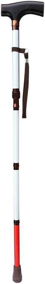 Adjustable Folding Walking Cane Support Stick for Mobility, 4-Section, 31.5–35.4 in

