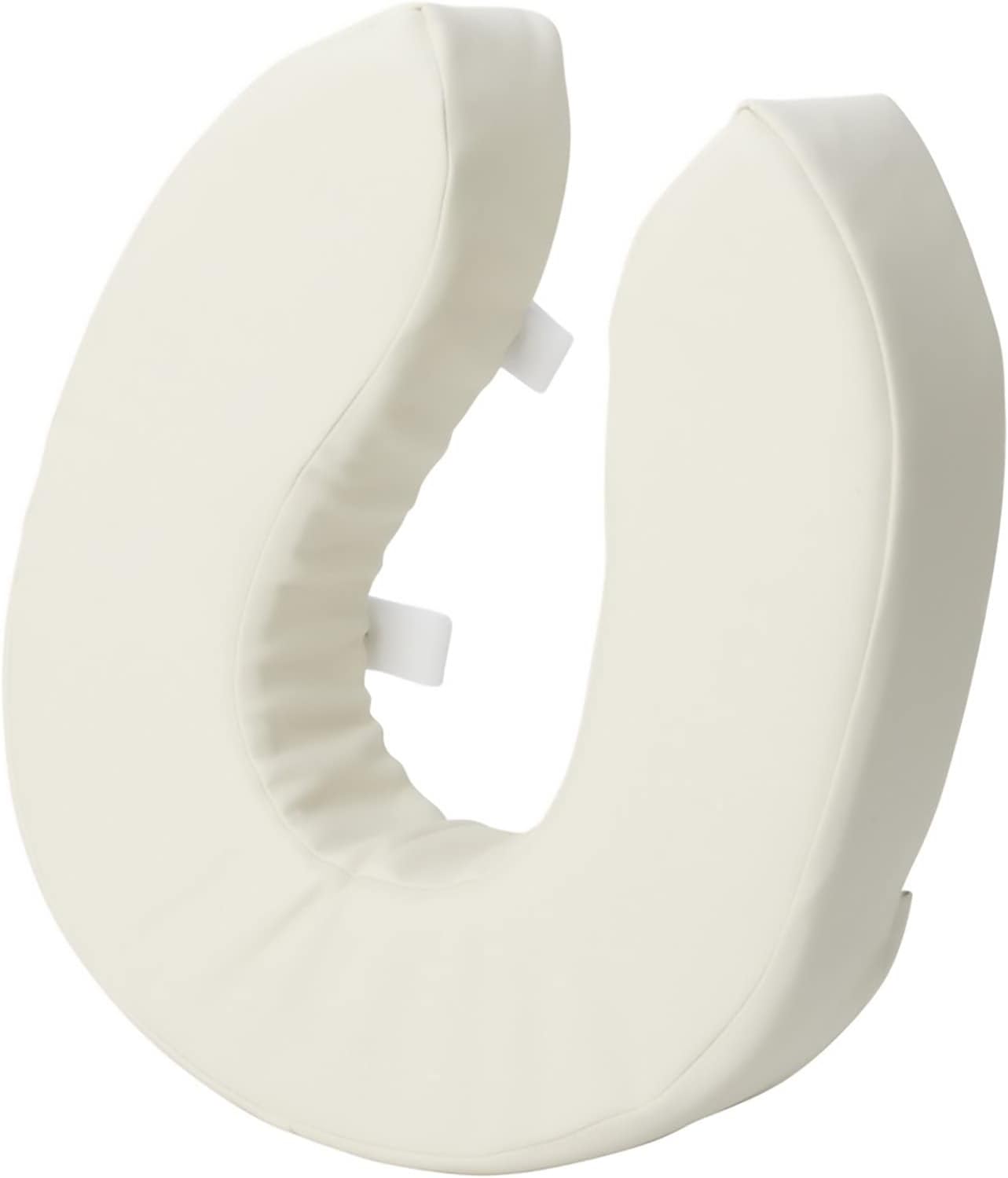 DMI Raised Toilet Seat Riser with Padded Cushion and Cover, White

