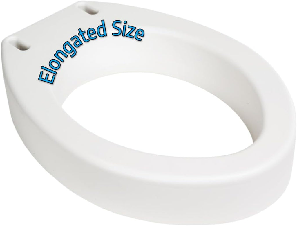Essential Medical Supply Toilet Seat Riser, Elevated Height 19 x 14 x 3.5 in, 300 lb


