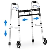 Delog Narrow Walkers for Seniors, Adjustable Width, Tight Space Support Up to 350 lb