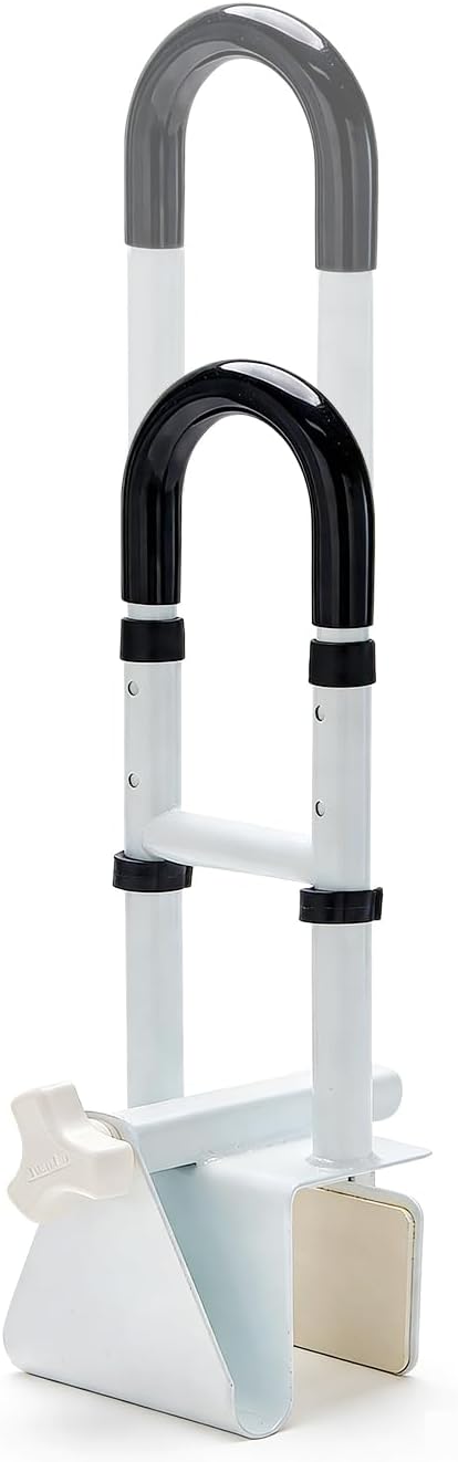 Bathtub Safety Rail Grab Bar with Non-Slip Grip, Clamp-On Handle for Seniors

