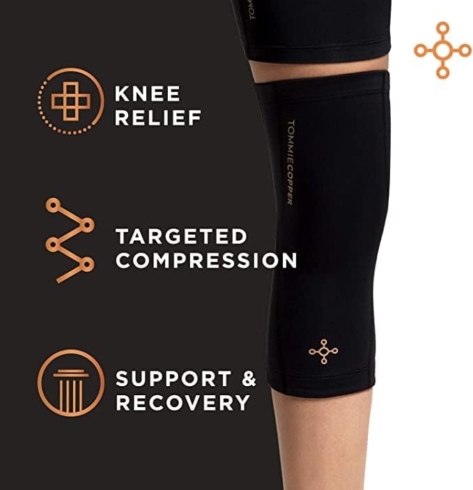 Tommie Copper Performance Compression Knee Sleeve, Joint Support for Men and Women

