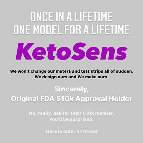 KetoSens Blood Ketone Test Strips for Keto Monitoring, 50 Count Refill

