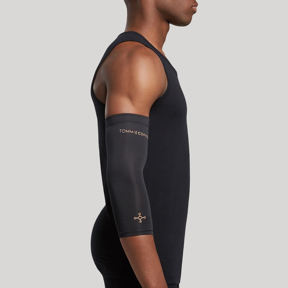 Tommie Copper Elbow Compression Sleeve for Tennis Golfer's Elbow Adjustable Breathable

