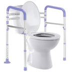 Lianjindun Adjustable Toilet Safety Rails with Armrests, Foldable Support Bars