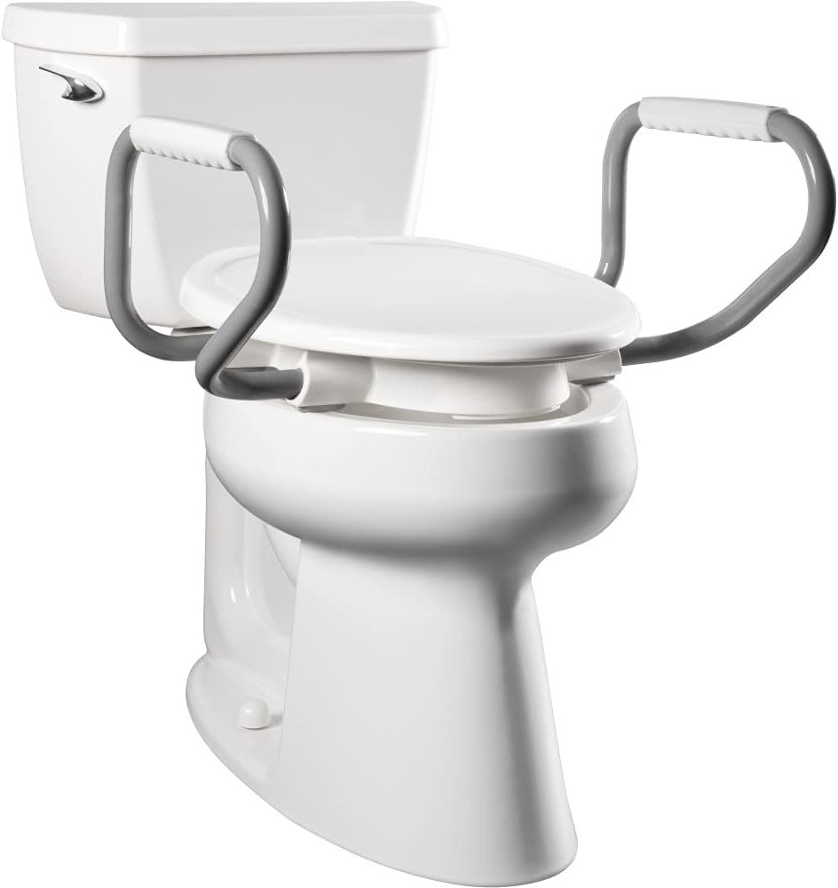 Bemis Independence Assurance 3 in Elevated Toilet Riser for Easier Sit-to-Stand, White

