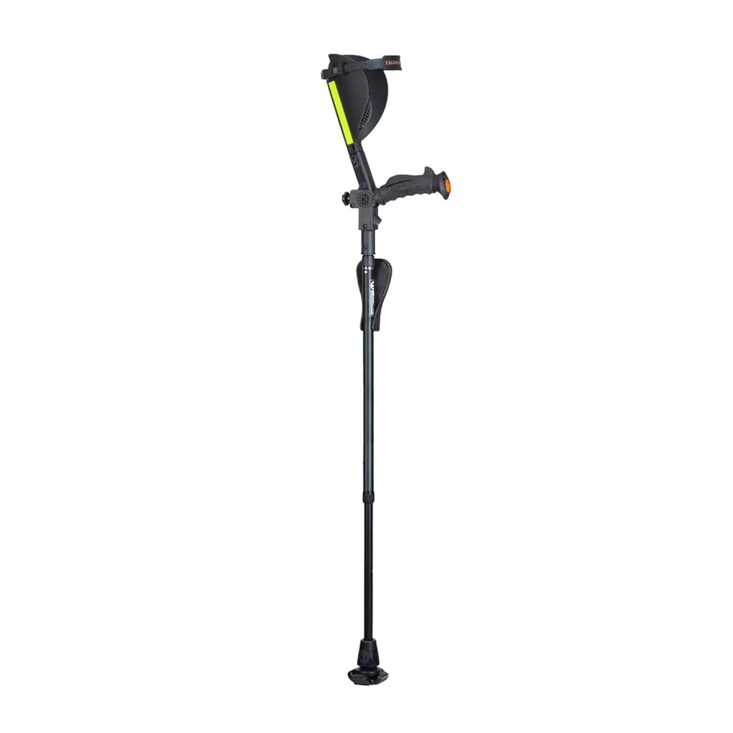 Ergobaum 7G Folding Ergonomic Crutch Walking Cane with Ergocap Tip and LED

