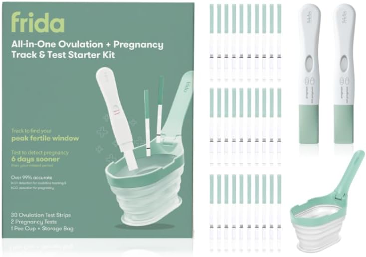 Frida Fertility Ovulation & Pregnancy Test Kit with LH Strips and Pregnancy Tests

