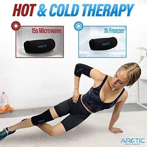 Reusable Gel Ice Wrap for Elbow, Knee, Ankle Cold Compression, Leak-Free

