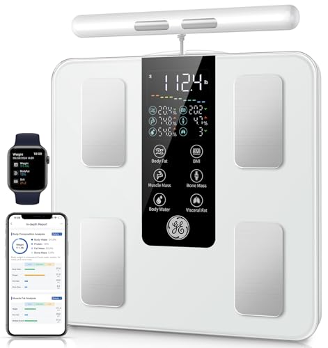 GE Smart Scale Digital Body Weight Scale 8-Electrode BIA Body Composition Analyzer