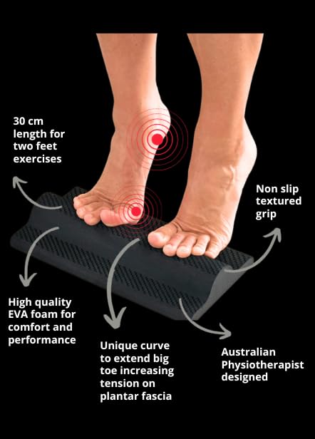 Fasciitis Fighter Double Length Foot Rocker Tool for Plantar Fasciitis Heel Pain Relief

