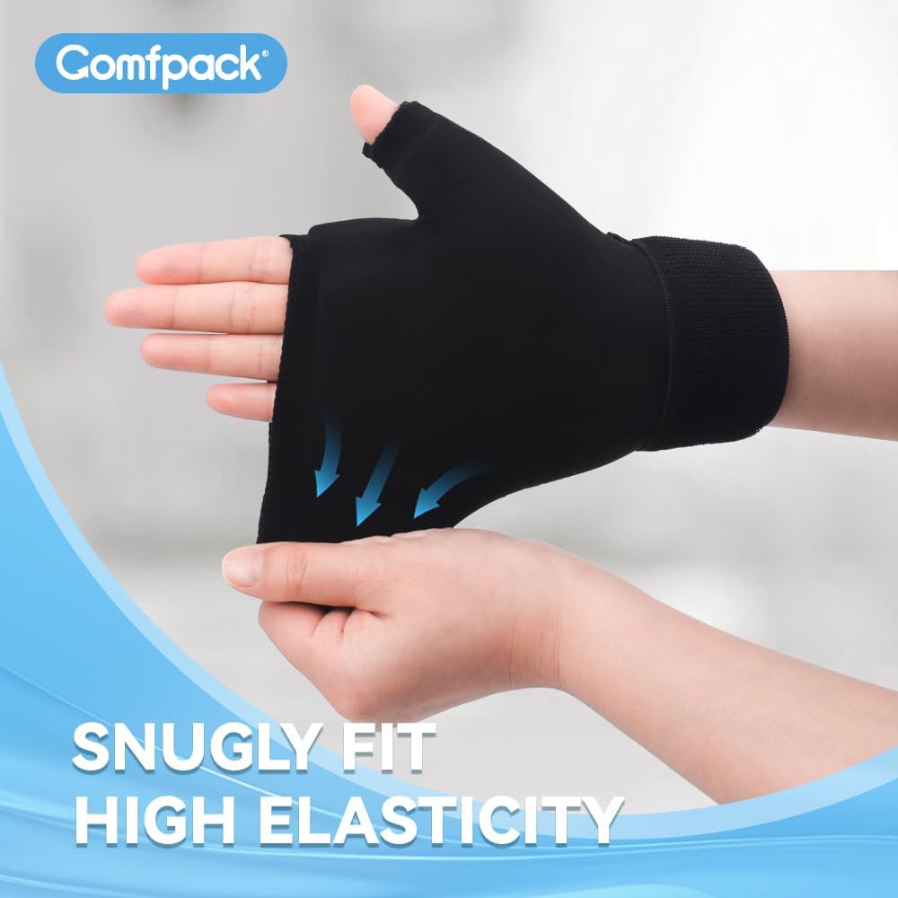 Comfpack Hand Ice Pack Gloves for Arthritis, Thumb & Wrist Cold Compress Wrap

