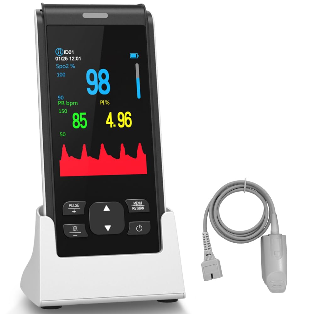 HealthTree Rechargeable Fingertip Pulse Oximeter with SpO2 and Pulse Rate Monitor


