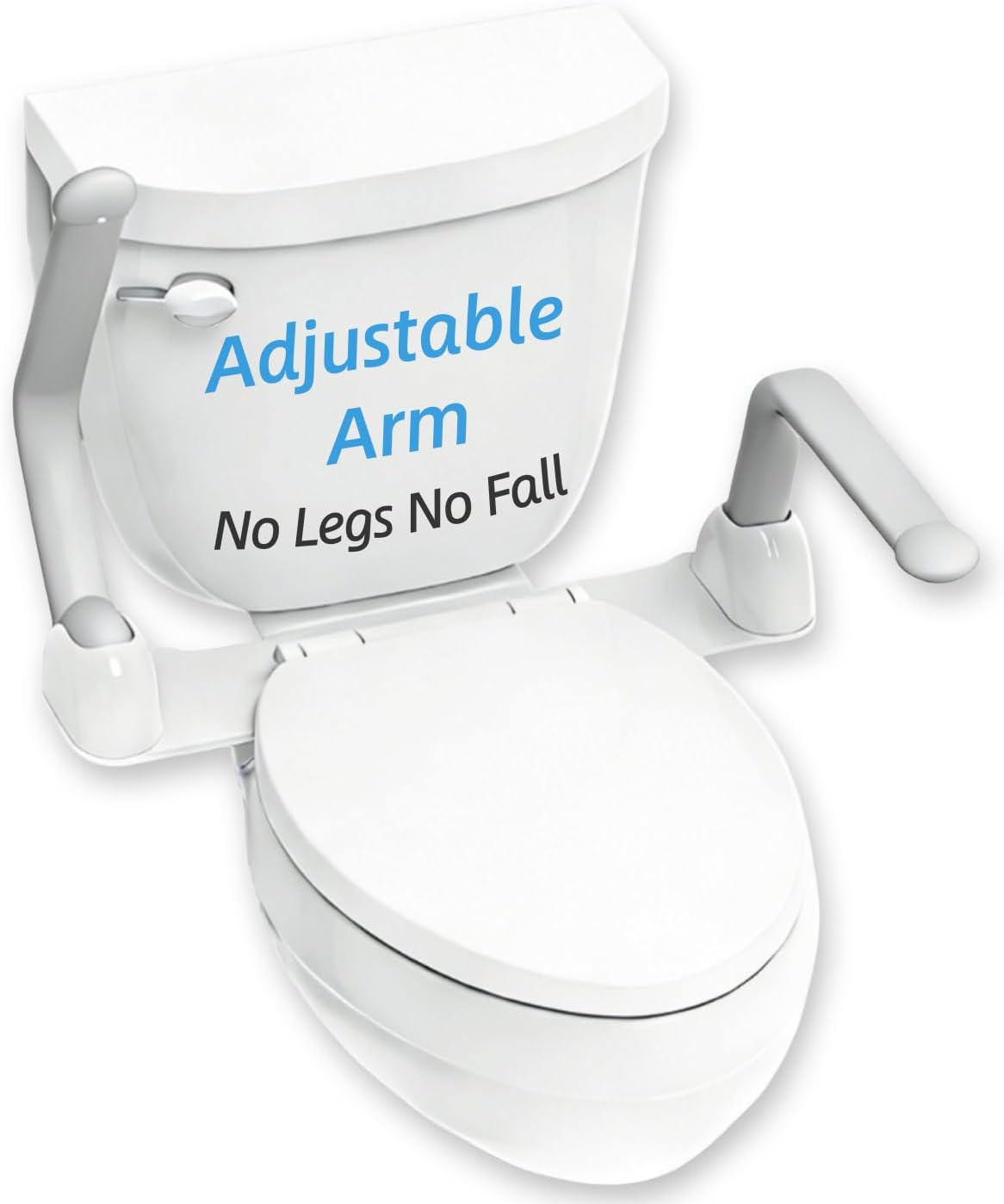 Toilet Safety Rails for Seniors, Sturdy Handicap Toilet Safety Frame, Seat Handles

