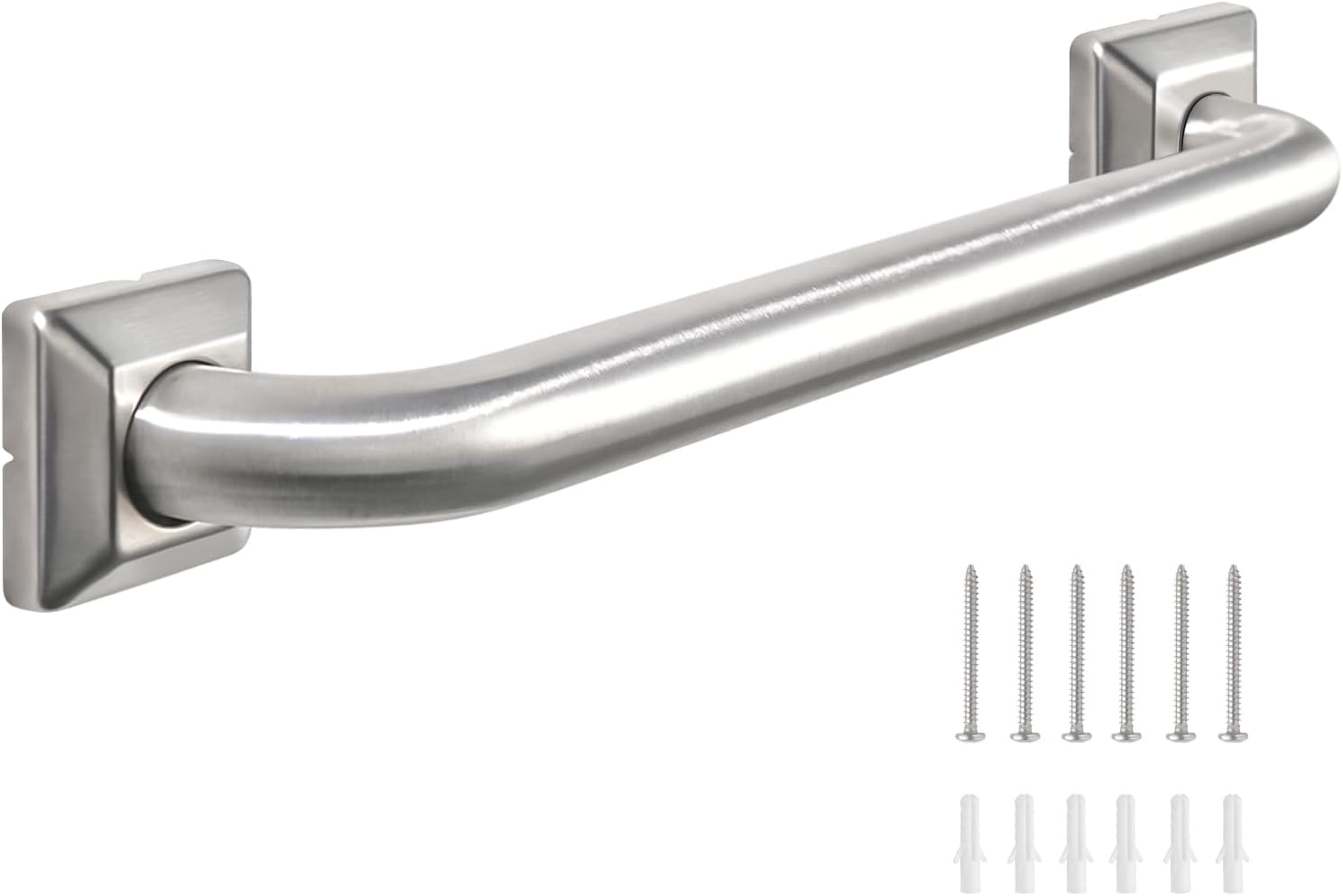Stainless Steel ADA Grab Bar for Bathroom Shower Tub, 500 lb Load Capacity

