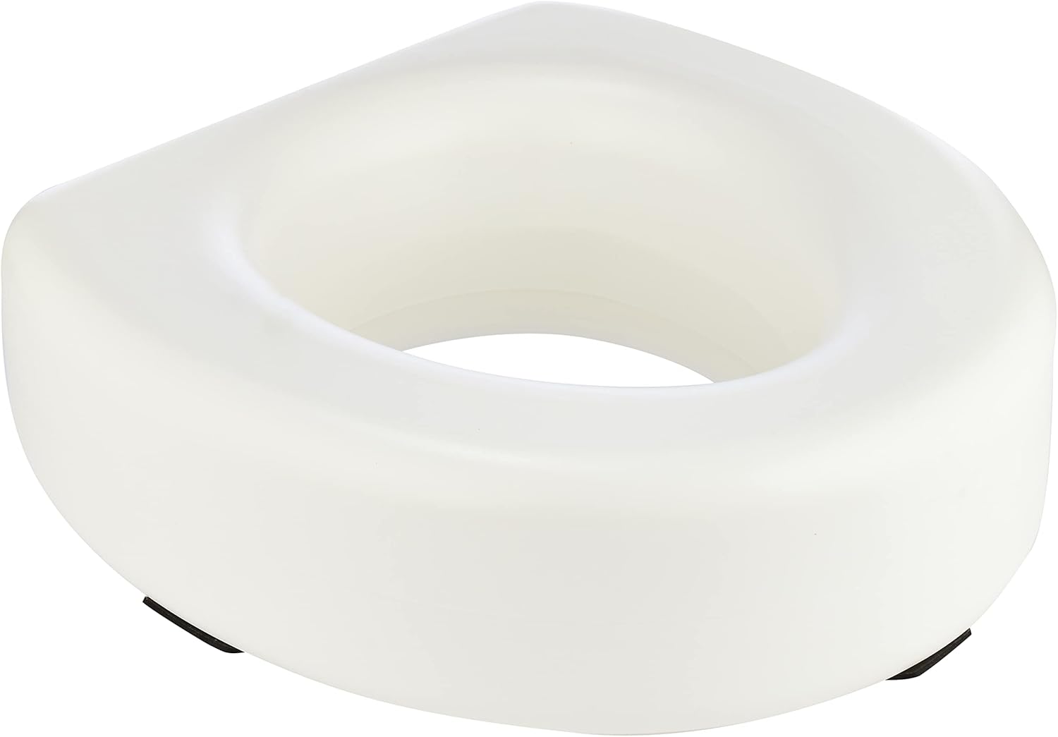 HealthSmart Raised Toilet Seat Riser, 5 in Padded Toilet Seat Elevation

