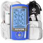 AUVON Rechargeable TENS Unit Muscle Stimulator with 24 Modes and 8 Electrode Pads