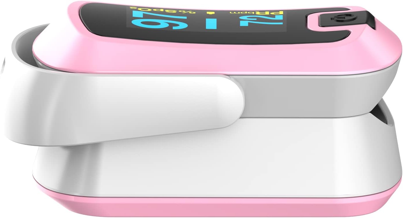 mibest OLED Finger Pulse Oximeter, SpO2 O2 Meter, Dual Color Display

