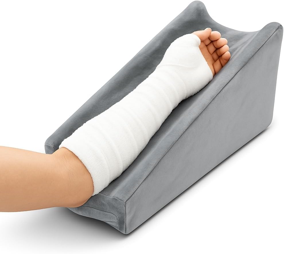 Arm Elevation Wedge Pillow with Removable Cover for Elbow, Wrist & Forearm Support

