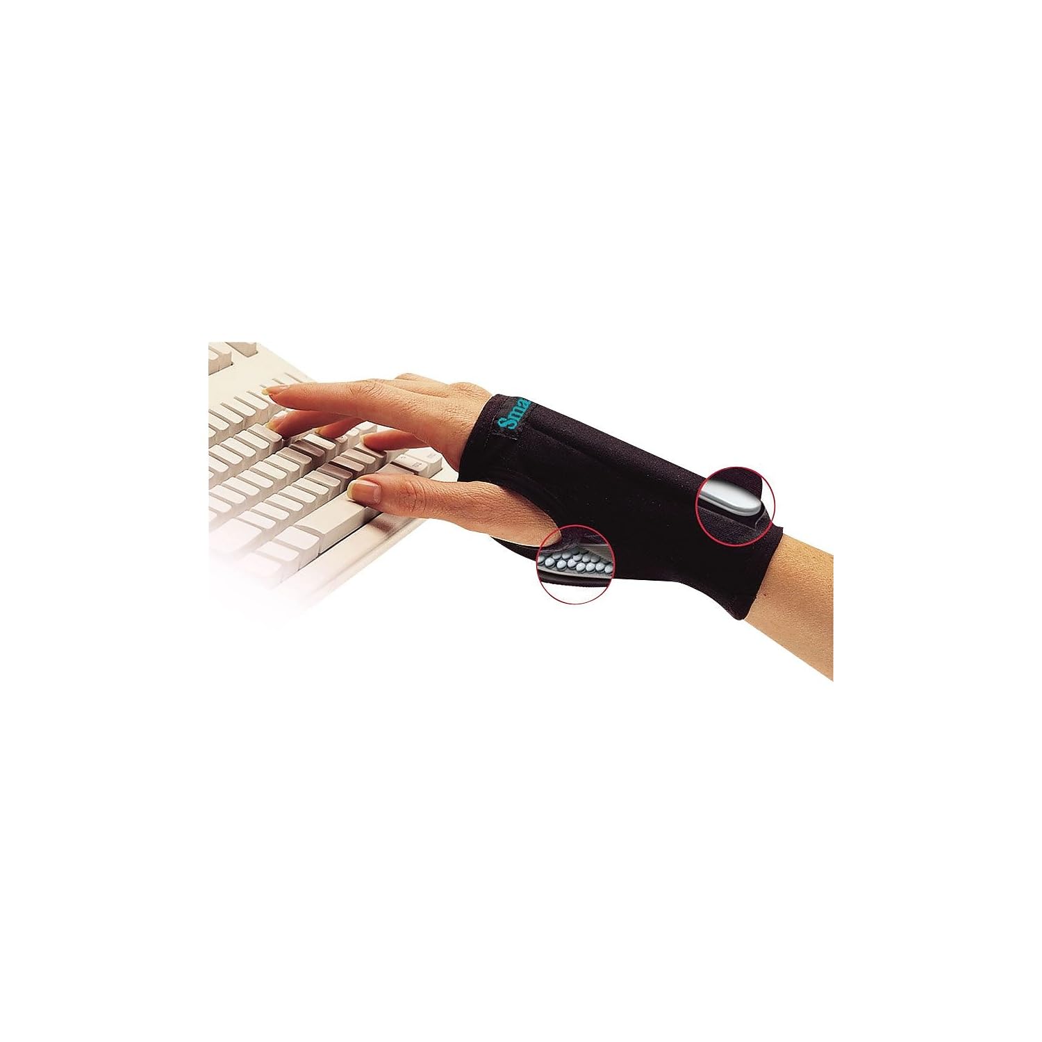 IMAK Brownmed RSI SmartGlove Compression Glove Wrist Brace for Carpal Tunnel

