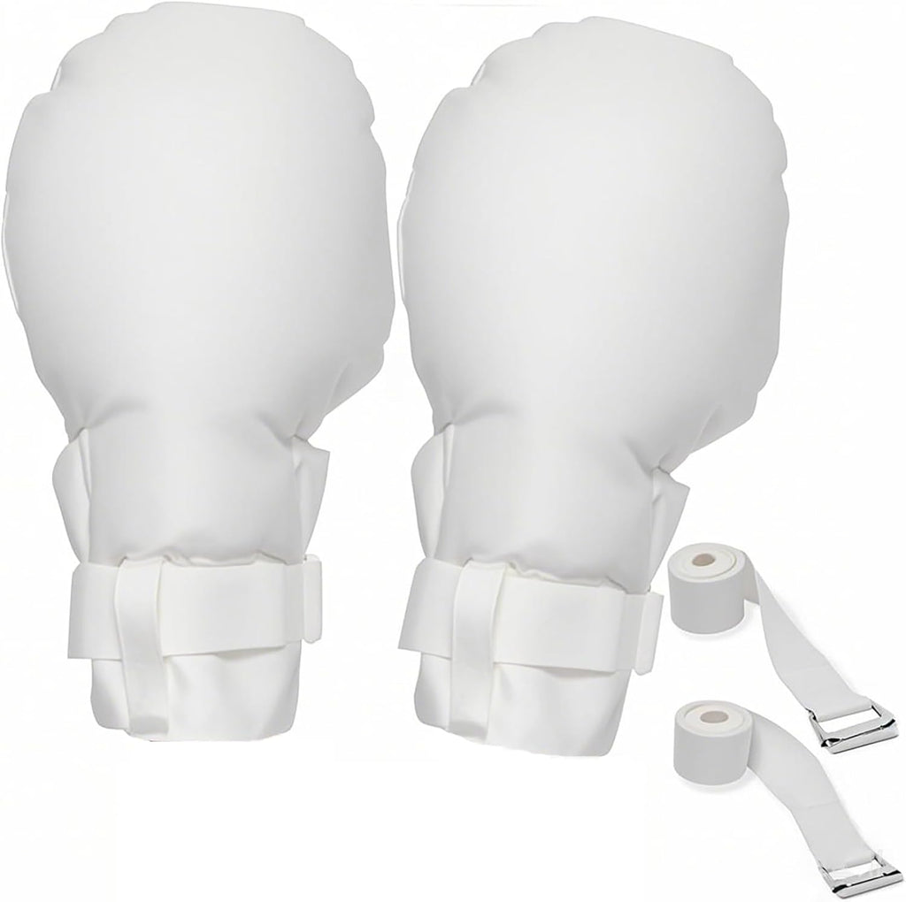 Restraint Gloves for Elderly, Padded Mitts with Double Security

