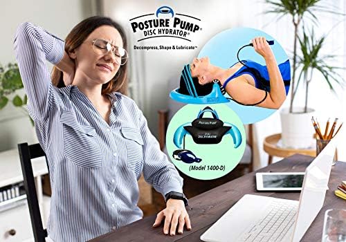 Posture Pump Dual Disc Hydrator Cervical Traction Device for Neck Decompression

