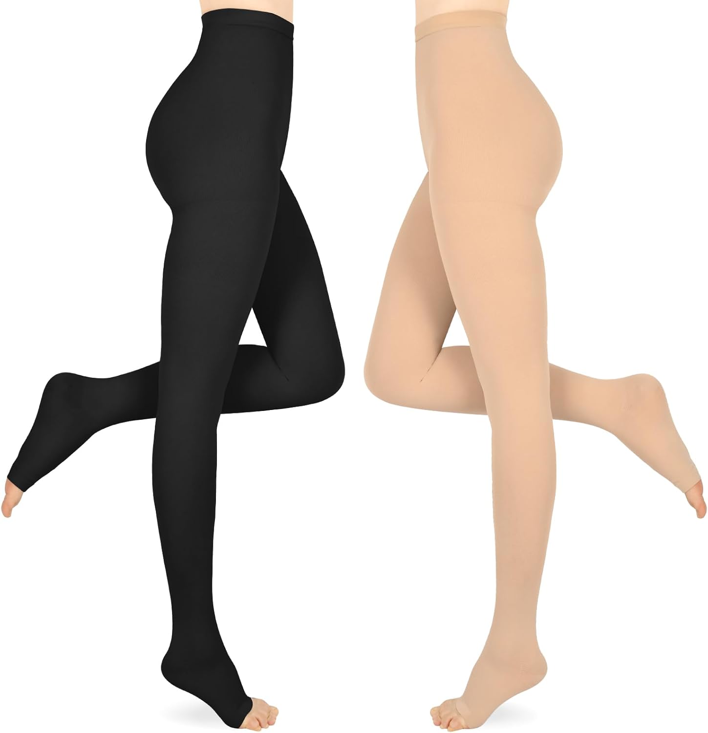 Compression Pantyhose 15–20mmHg for Women and Men, Graduated Medical Stockings

