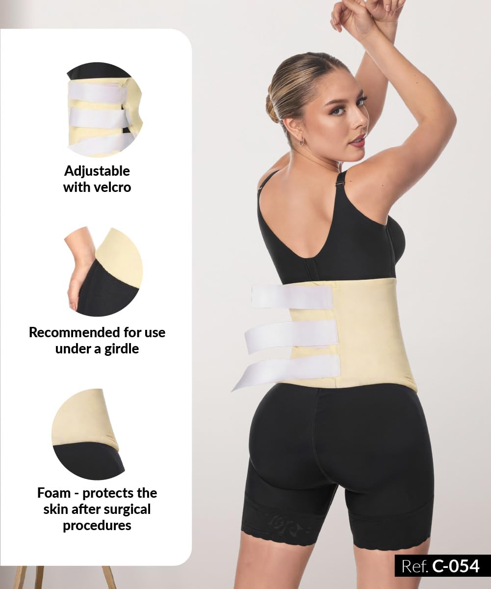 Forma Tu Cuerpo Abdominal Post-Surgery Compression Wrap with Adjustable Bands

