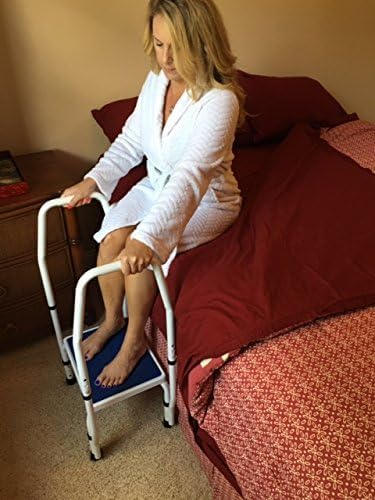 Platinum Health AdjustaStep DoubleSafe Deluxe Step Stool with Dual Handles, Height-Adjustable

