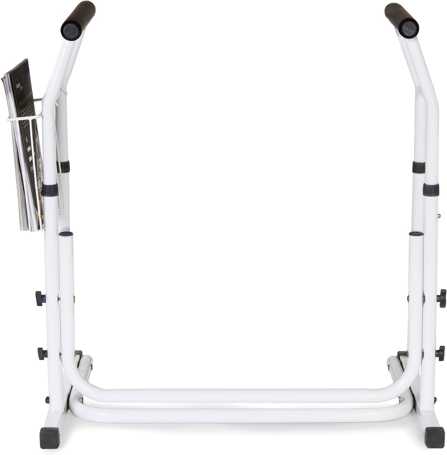 Vaunn Medical Height Adjustable Toilet Rail Grab Bar Safety Frame for Commode

