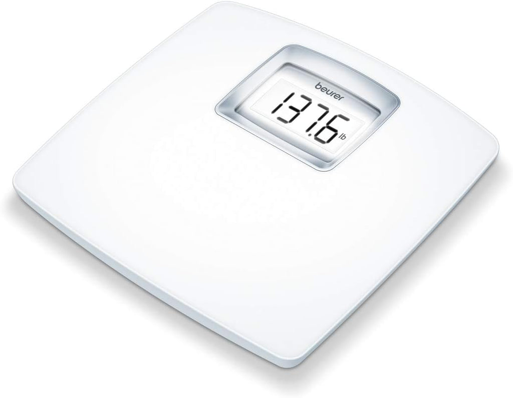 Beurer PS25 Digital Bathroom Scale for Body Weight, 400 lb Capacity, Auto-Calibrate

