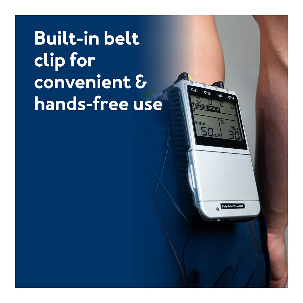 Roscoe Medical 4-Channel TENS and EMS Muscle Stimulator Unit for Pain Relief

