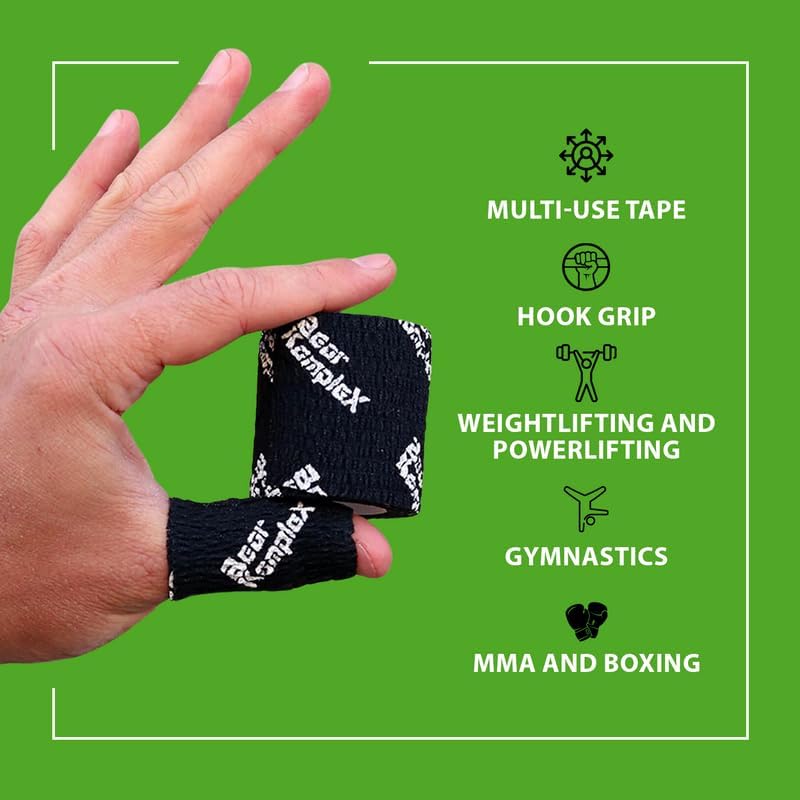 Bear Komplex Athletic Sports Tape, Sweatproof Non-Slip Breathable Adhesive Wrap 5cm

