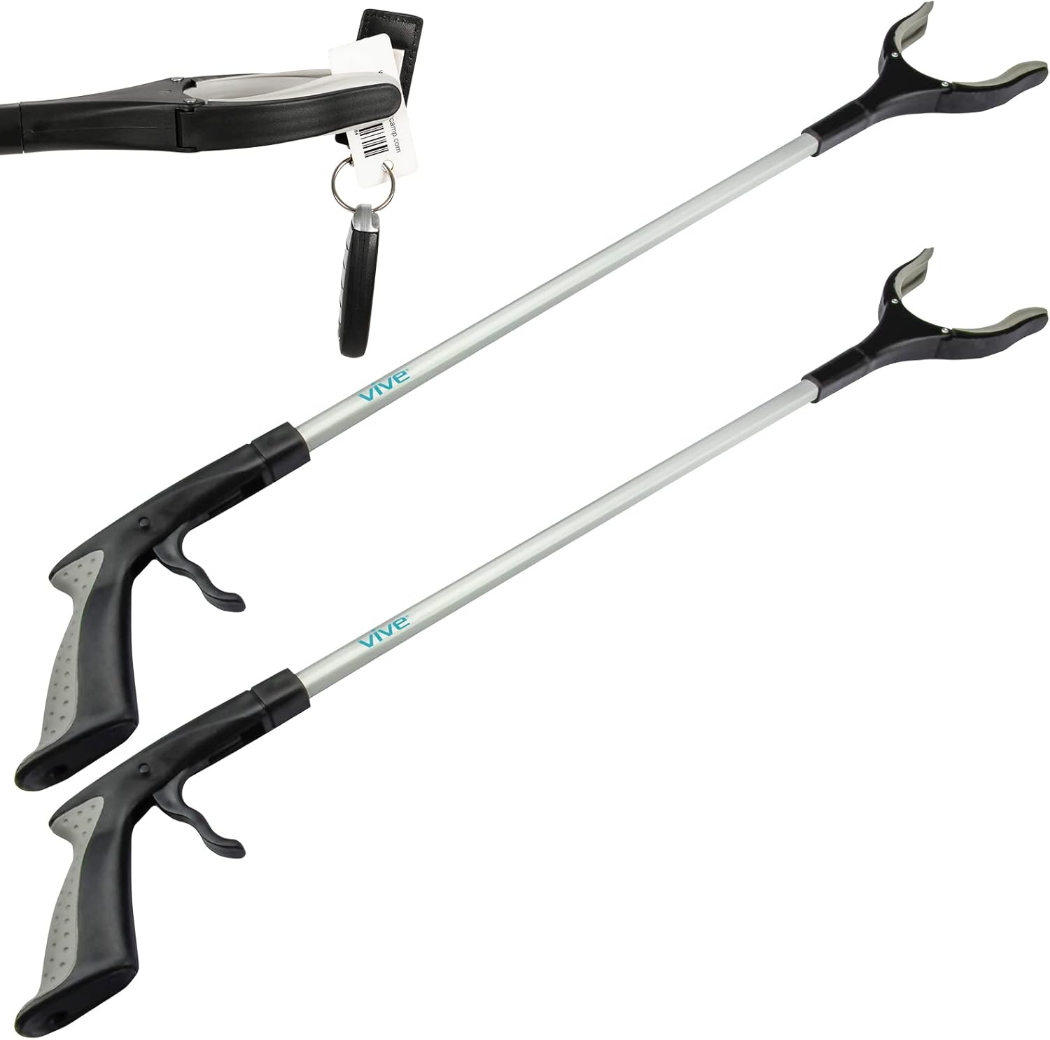 Vive Reacher Grabber Tool 32 in Extra Long Pickup Aid Rotating Grip Arm

