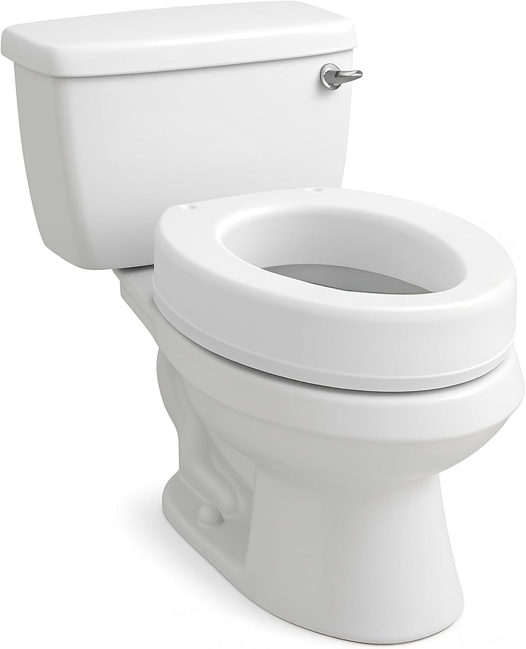 Carex Toilet Seat Riser, Raised Toilet Seat Elevator, Adds 3.5 in Height

