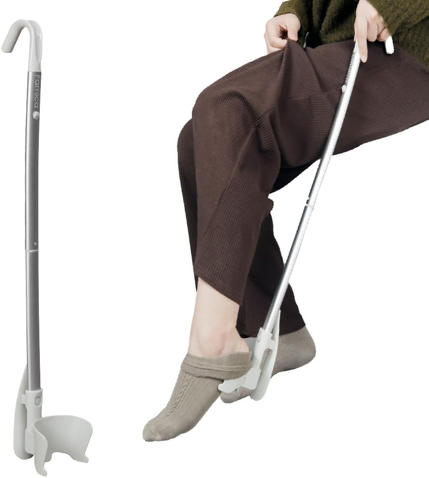 Sock Aid Device, Footwear Helper Tool for Seniors and Limited Mobility

