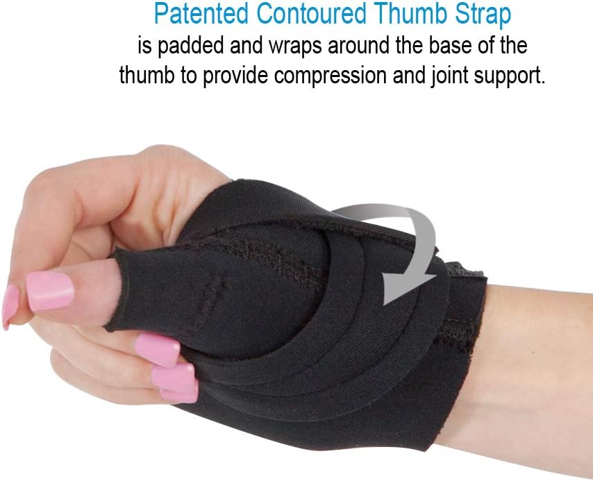 Comfort Cool Thumb CMC Restriction Splint Brace for Support and Compression

