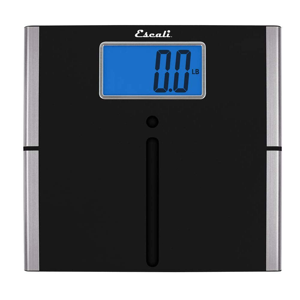 Escali Ultra Slim Digital Bathroom Scale with Extra Large Readout, 440 lb limit

