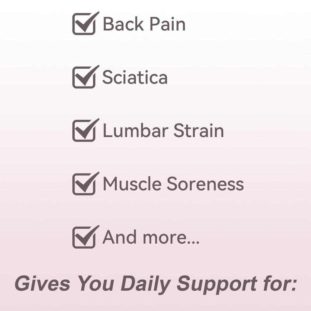 Ultra Breathable Thin Back Brace for Lower Back Pain, Adjustable Lumbar Support

