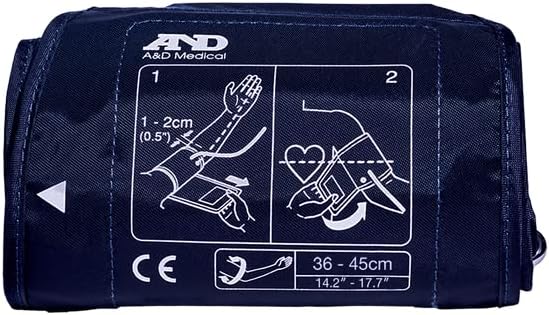 A&D Medical UA-281A Large Cuff Replacement for Blood Pressure Monitor, Latex-Free

