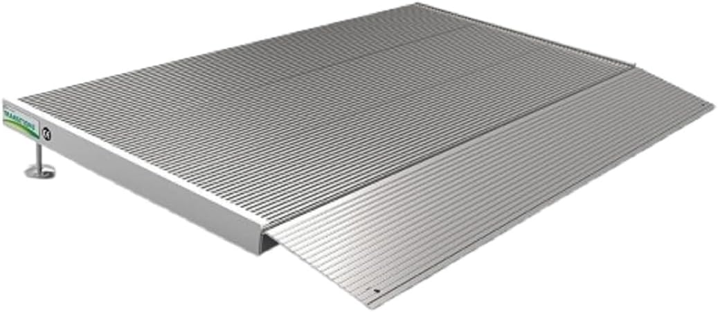 EZ-ACCESS Portable Threshold Ramp for Doorways and Home Steps, Self Supporting Aluminum

